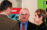 Guests from ARC Advisory Group in Boston talk with Technews director Jane van der Spuy